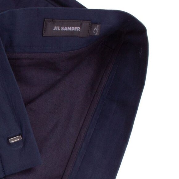 JIL SANDER Dark Blue Cotton Lightweight Pants size 50 (FINAL PRICE) - Picture 4 of 5